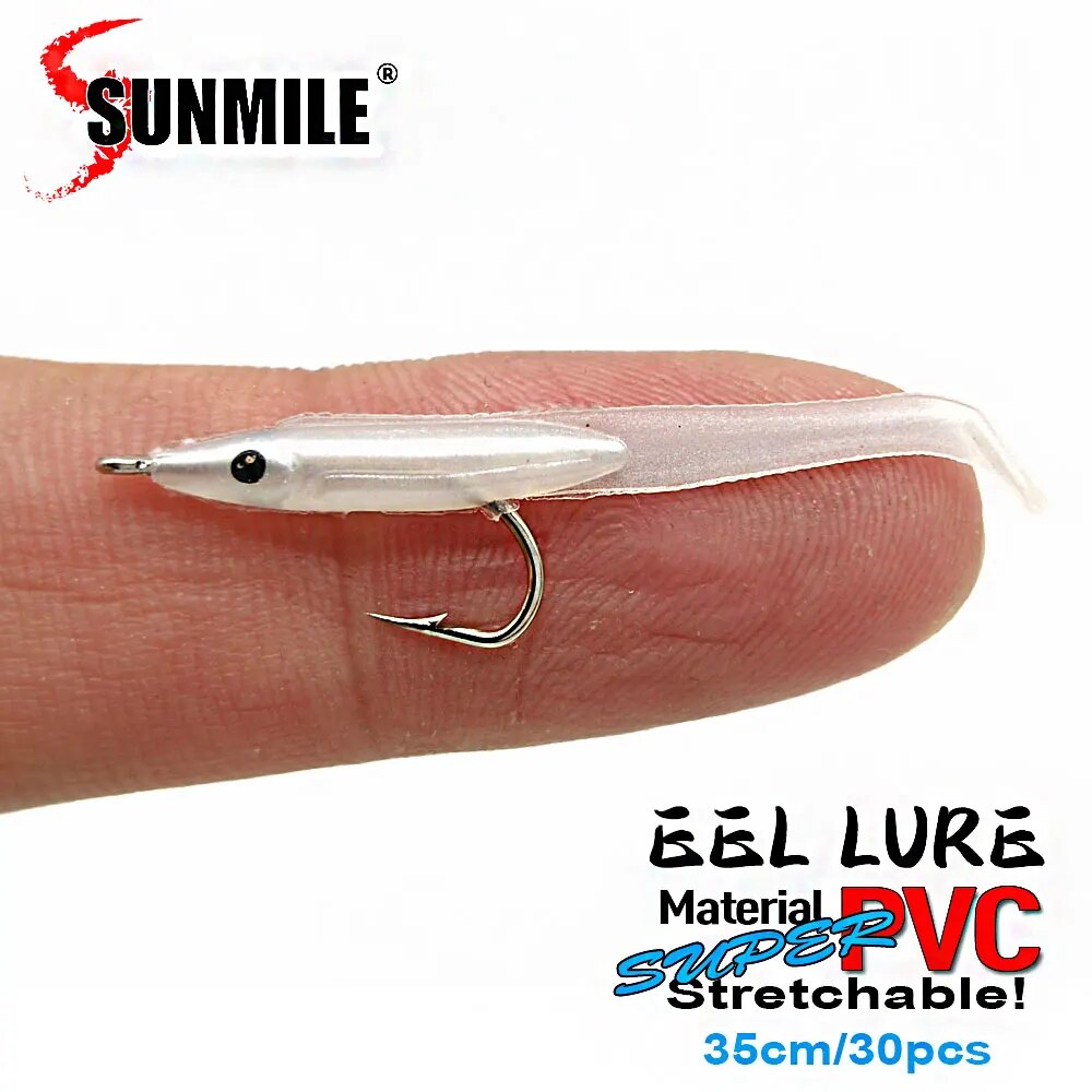 SUNMILE 30pcs Eel Soft Fishing - Fishing Lure Soft Plastic recension och pris