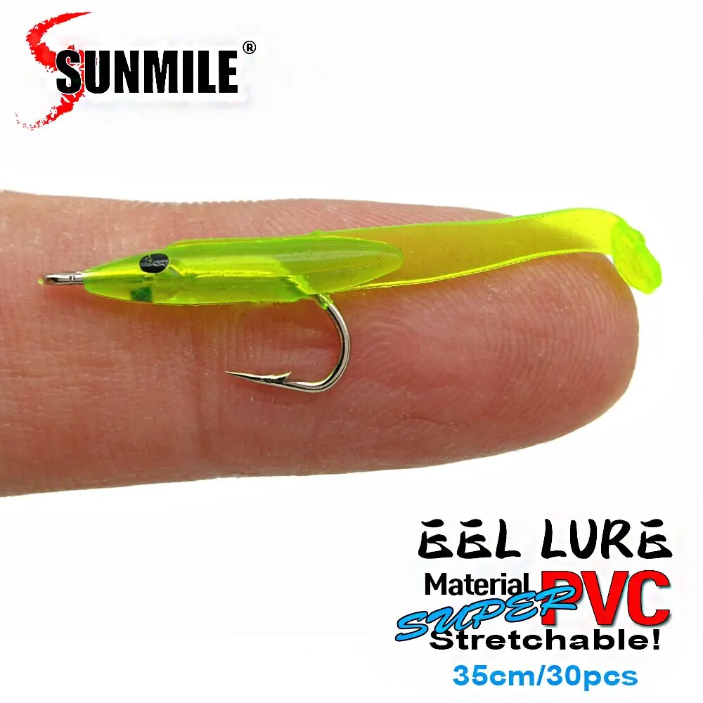 SUNMILE 30pcs Eel Soft Fishing - Fishing Lure Soft Plastic recension och pris