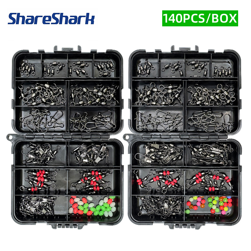 ShareShark 140Pcs fishing acce - Fishing Lure Box recension och pris