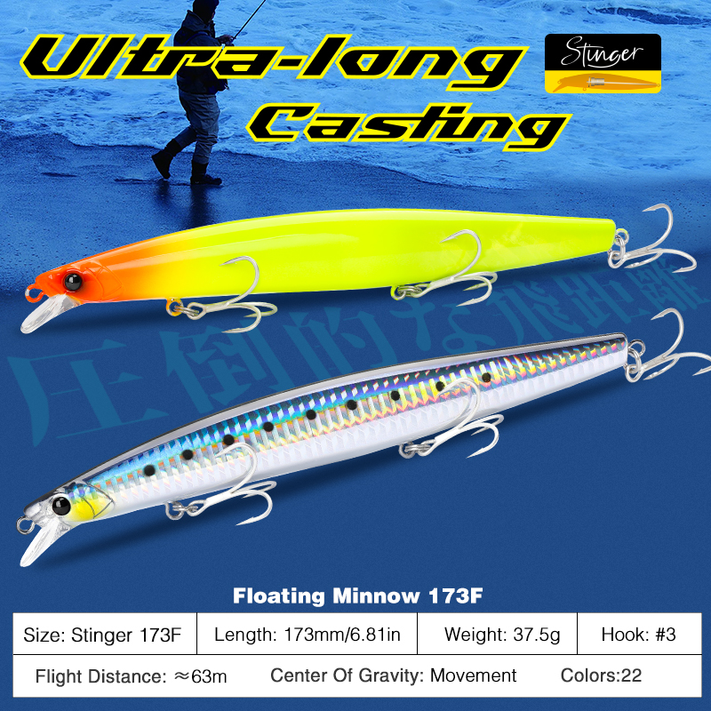 TSURINOYA Shore Fishing STINGE - Fishing Lure Crankbait recension och pris