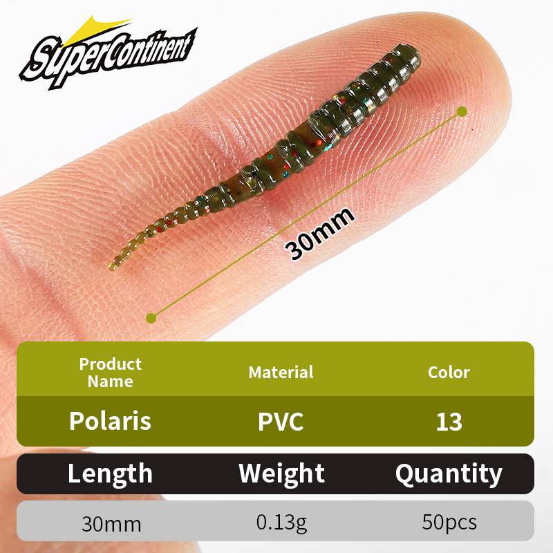 Supercontinent  3cm/50pcs Pola - Fishing Lure Soft Plastic recension och pris