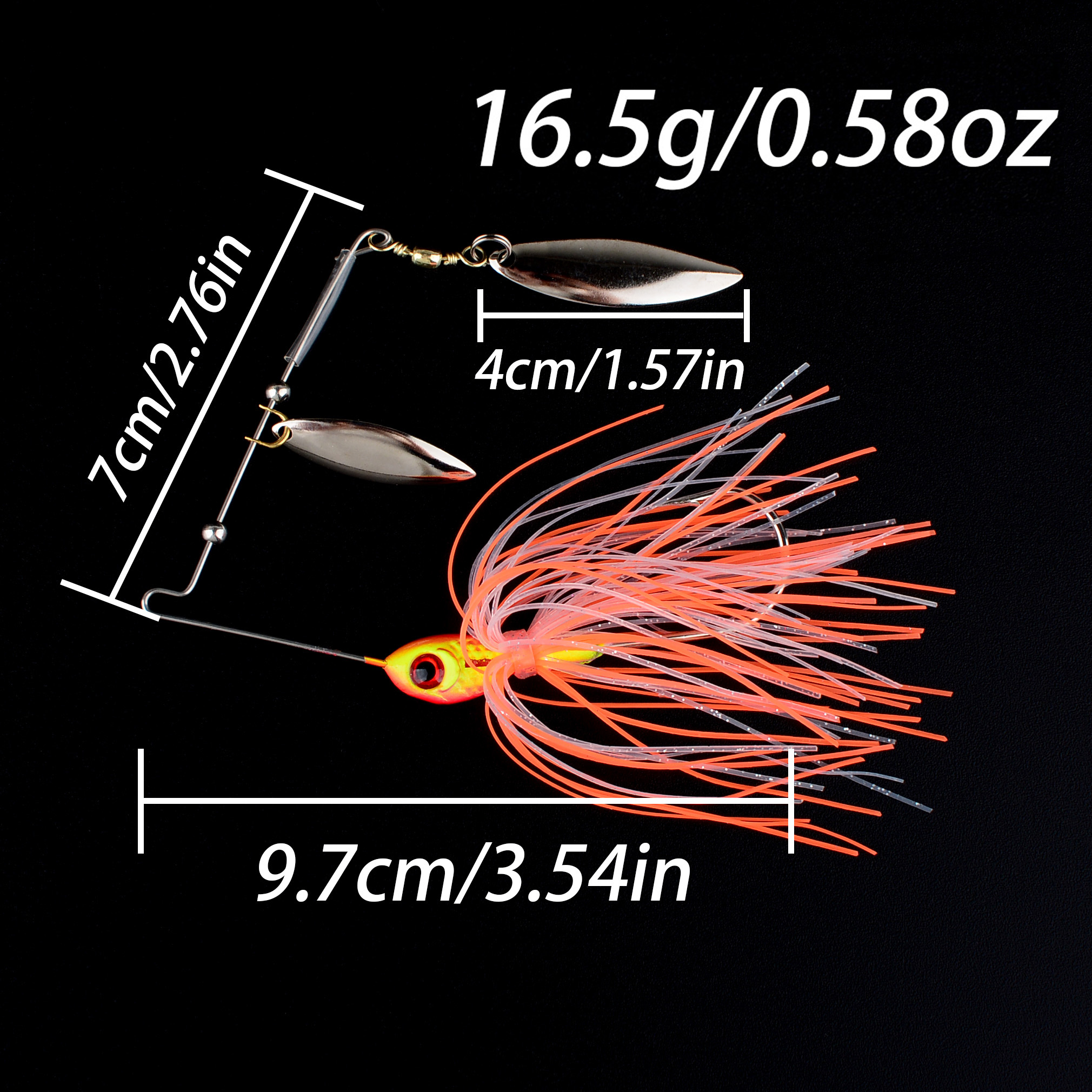 1PC 16.5G/21G spinner bait fis - Fishing Lure Blade Bait recension och pris