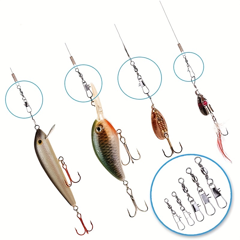 50/200pcs Barrel Snap Swivel F - Fishing Lure Accessories recension och pris